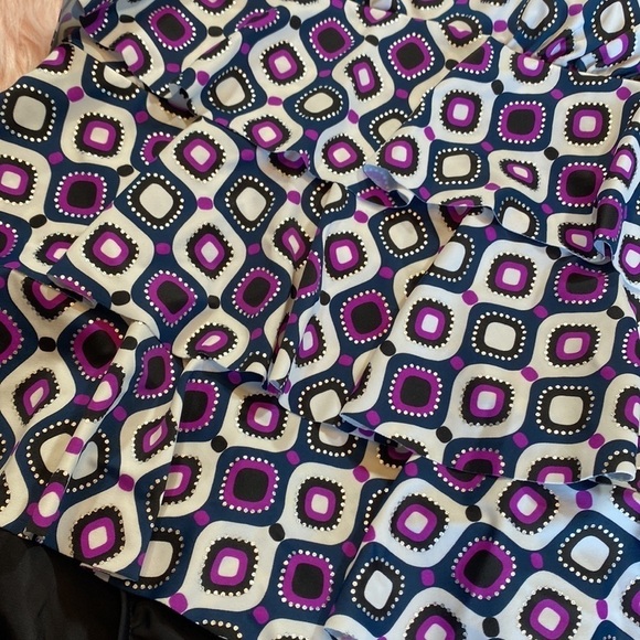 NWT Swim Solutions Triple Tier Fauxkini Ruffled One Piece Swimsuit sz 12 - Picture 7 of 14